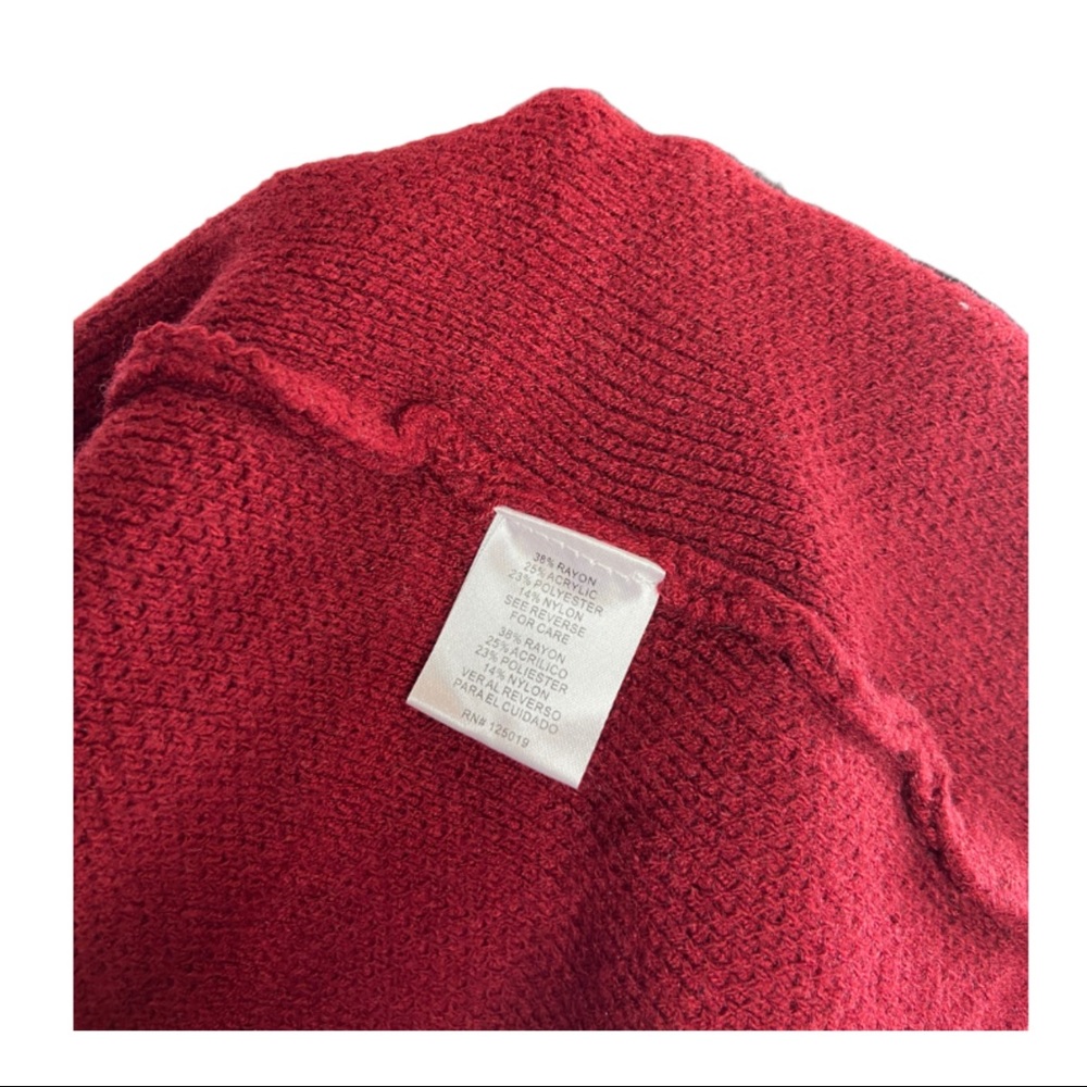 Joseph A Deep Cranberry Cardigan S - Picture 4 of 8